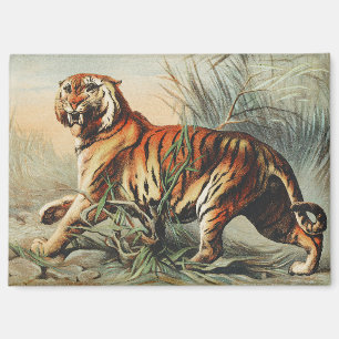 Kunstprint van koninklijke Bengaalse tijger in vin Magneet