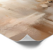 Kunstprint van kuststad Abstract zeegezicht in Poster (Hoek)