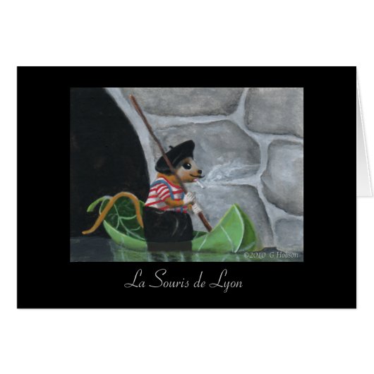 Kunstprint van La Souris de Lyon Miniatuur (Voorkant Horizontaal)