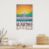 Kunstprint van Madrid Parque de El Retiro Poster (Keuken)