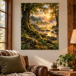 Kunstprint van Moslantaarn open plek Poster