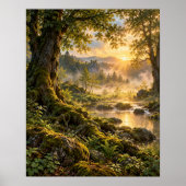 Kunstprint van Moslantaarn open plek Poster (Voorkant)