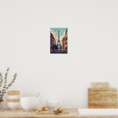 Kunstprint van Parijs aan de muur Poster (Keuken)