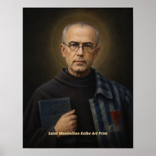 Kunstprint van Sint Maximiliaan Kolbe Poster