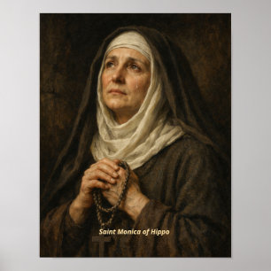 Kunstprint van Sint-Monica van Hippo Poster