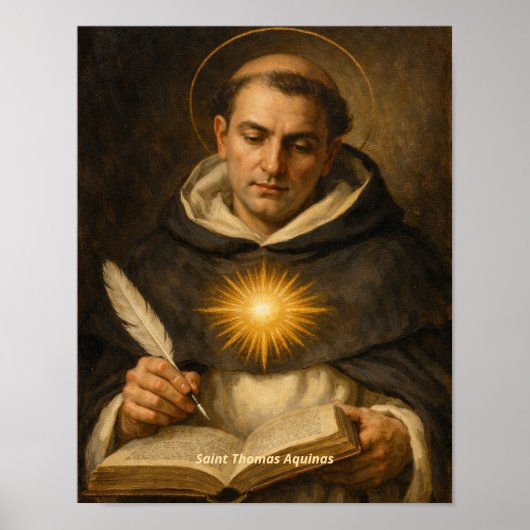 Kunstprint van Sint-Thomas van Aquino Poster (Voorkant)