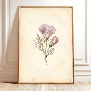 Kunstprint van vintage botanische afbeelding poster