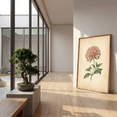 Kunstprint van Vintage Pentas Bloem Poster