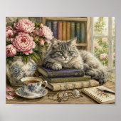 Kunstprint van waterverf Library Companion Poster (Voorkant)