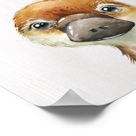 Kunstprint Vogelbekdierkinderkamer Poster (Hoek)