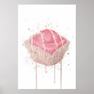 Kunstprint voor aan de muur 'French Fancie Strawbe Poster