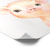 Kunstprint voor de kinderkamer op de varkensboerde poster (Hoek)