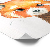 Kunstprint voor de Kinderkamer van de Rode Panda Poster (Hoek)