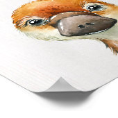 Kunstprint voor eendenbekdierenkinderkamer poster (Hoek)