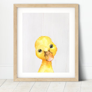 Kunstprint voor eendenboerderij-kinderkamer poster