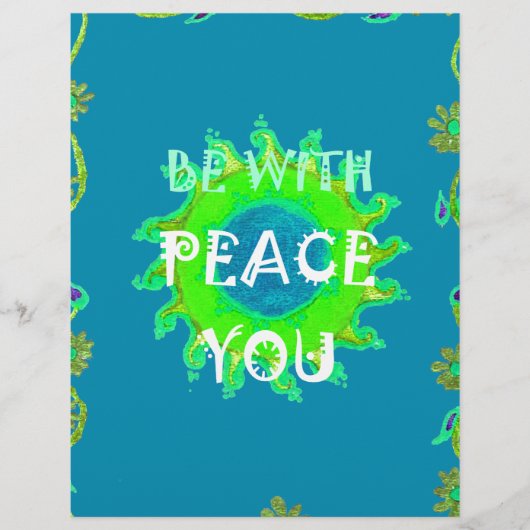 Kunstprint 'Vrede zij met u' Briefhoofd (Voorkant)