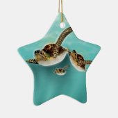 Kunstprint zeeschildpadden. keramisch ornament (Rechts)