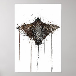 Kunstprint Zeewanddecoratie 'Pijlstaartrog' Poster