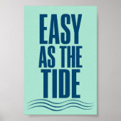 Kunstprint Zo Eenvoudig Als Het Getijde Poster (Voorkant)