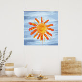 Kunstprint, Zonneschildering Poster (Keuken)