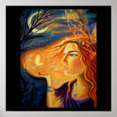 Kunstprinten met milde kunsten - geest van het bos poster (Voorkant)