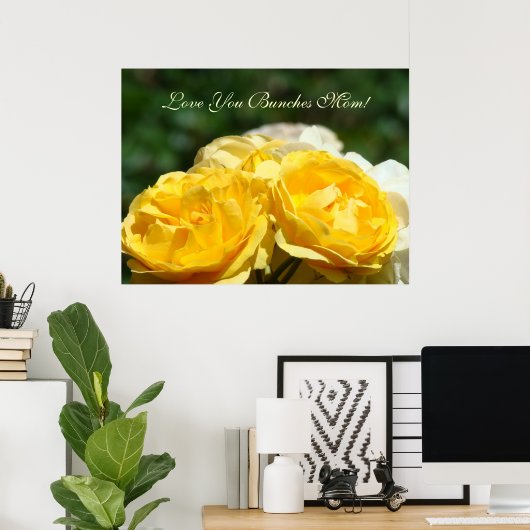 Kunstprinten Rozen Poster (Thuiskantoor)