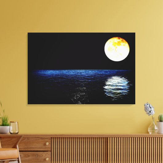 Kunstprinten van de moonlichte, seizoenscapsule vo canvas afdruk (Insitu (Woonkamer))