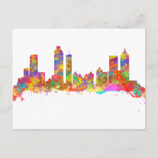 Kunstprinten van de waterverf van de skyline van A Briefkaart