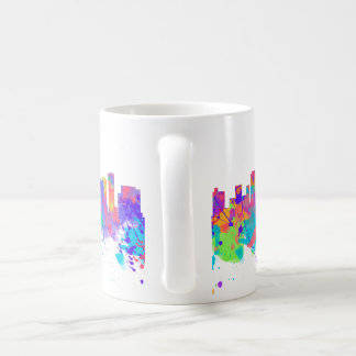 Kunstprinten van de waterverf van de skyline van S Koffiemok