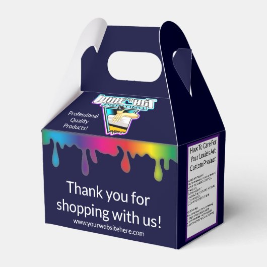 Kunstprinten van Louie | Klant | Cadeaudoos Bedankdoosjes (Voorkant Zijde)