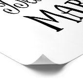 Kunstprinten voor huwelijkspartners poster (Hoek)