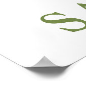 Kunstprinten voor kinderverzorgers | Naam Baby Poster (Hoek)