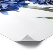 Kunstprintposter Blauwe Hyacint Bloem Poster (Hoek)