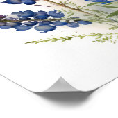 Kunstprintposter Blauwe Lupinebloem Poster (Hoek)