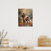 Kunstprintposter met Aardige Cocker Spaniel hond Poster (Keuken)