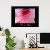 Kunstprints Roze Rhododendron Binnen Onze Harten Poster (Thuiskantoor)