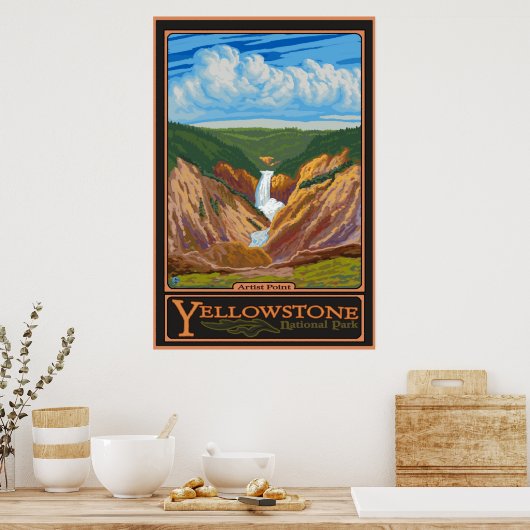 Kunstpunt - Yellowstone Nat'l Park Poster (Keuken)
