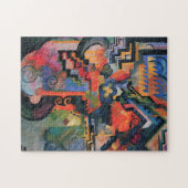 Kunstpuzzel "gekleurde samenstelling" legpuzzel (Horizontaal)