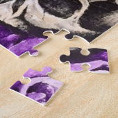 Kunstpuzzel "Skulls & Rozen" Legpuzzel (Zijkant)