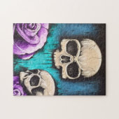 Kunstpuzzel "Skulls & Rozen" Legpuzzel (Horizontaal)