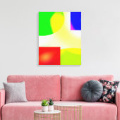 kunstreflectie op pop canvas afdruk (Insitu (Woonkamer))