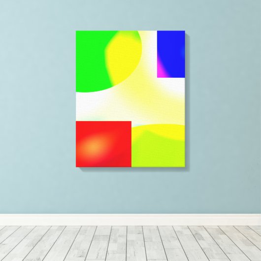 kunstreflectie op pop canvas afdruk (Insitu (Houten vloer))