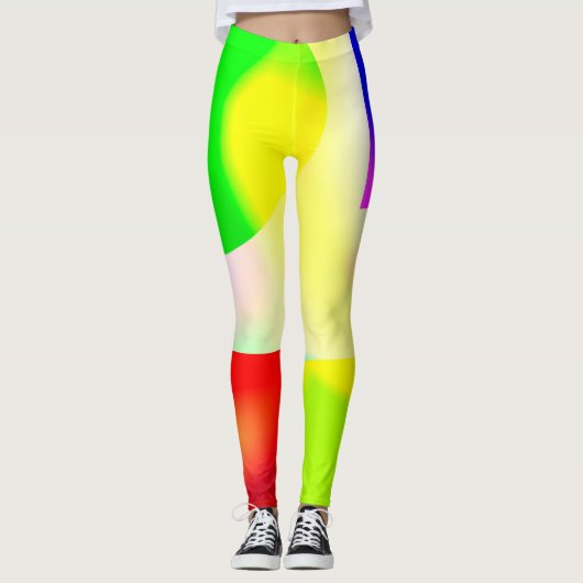 kunstreflectie op pop leggings (Voorkant)