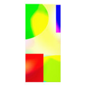 kunstreflectie op pop reclamekaart (Voorkant)