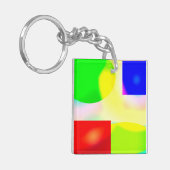 kunstreflectie op pop sleutelhanger (Voorkant Links)