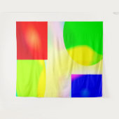 kunstreflectie op pop wandkleed (Voorkant (horizontaal))