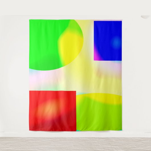 kunstreflectie op pop wandkleed (Voorkant)