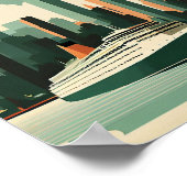 kunstreisposter voor New York City, met een minim Poster (Hoek)