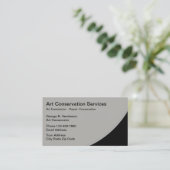 Kunstrestauratiediensten Visitekaartje (Staand voorkant)