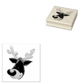 Kunstriemen voor hout/rendieren rubberstempel (Gestempeld)
